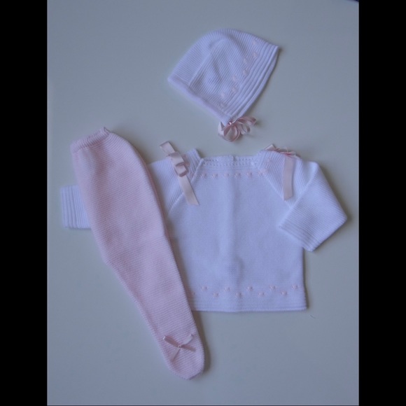 Baby Unisex knit set NEW - Picture 2 of 2